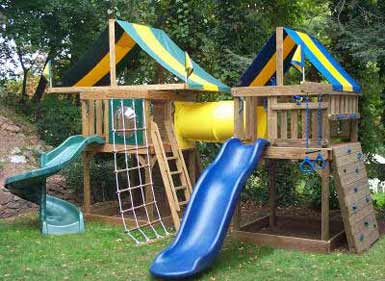 Swing Set Plans to Build Wooden Swing Sets